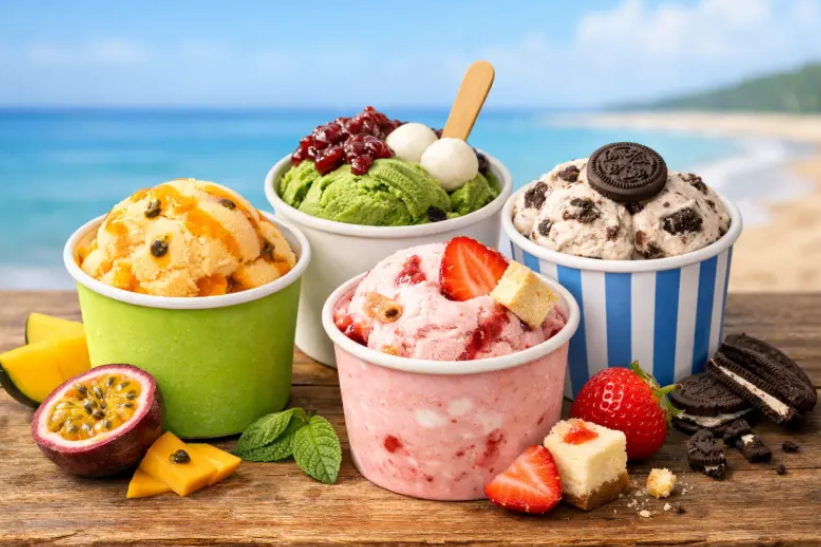 冰淇淋自動售貨機推薦的10種創(chuàng)意冰淇淋配料